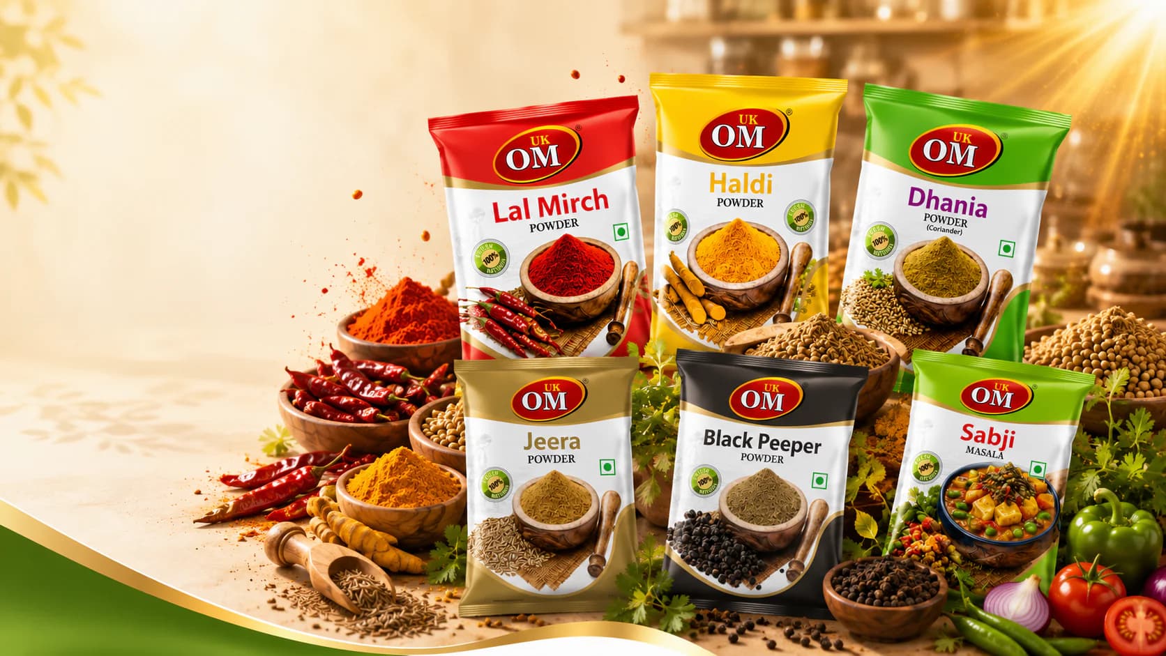 UK OM Masale fresh Indian spices in Manpur Gaya Bihar