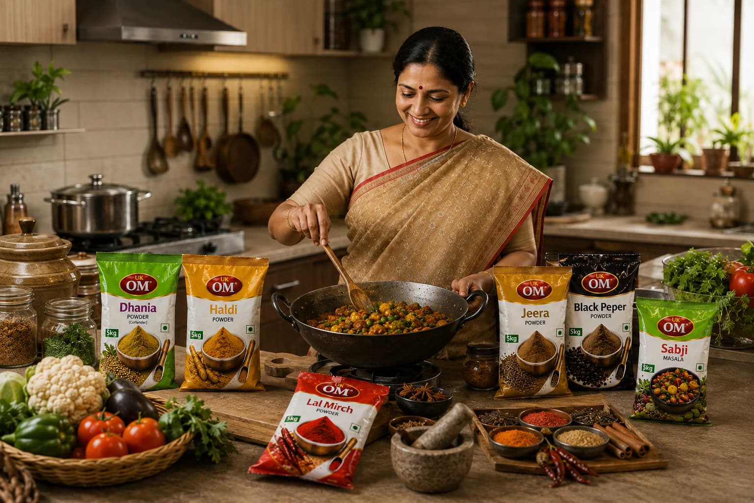 Family Kitchens bulk masala supply by UK OM Masale in Gaya Bihar