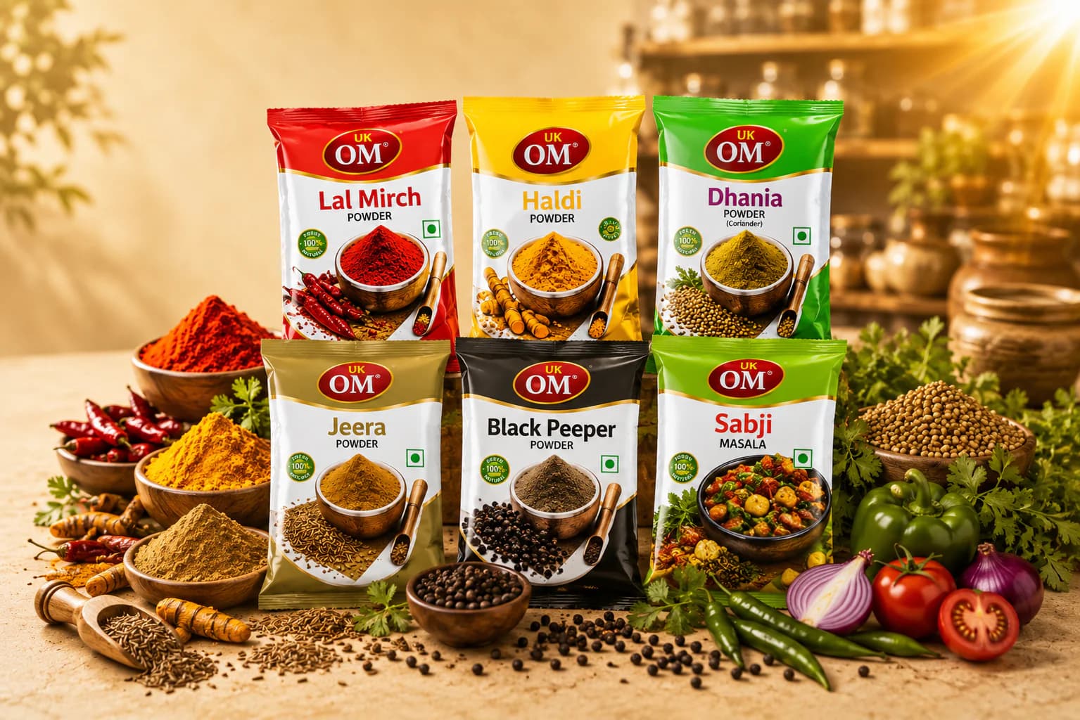 UK OM Masale fresh Indian spices in Manpur Gaya Bihar